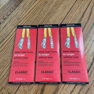 NIB Vivian Lou CLASSIC insoles size Medium (8-9.5) x 3